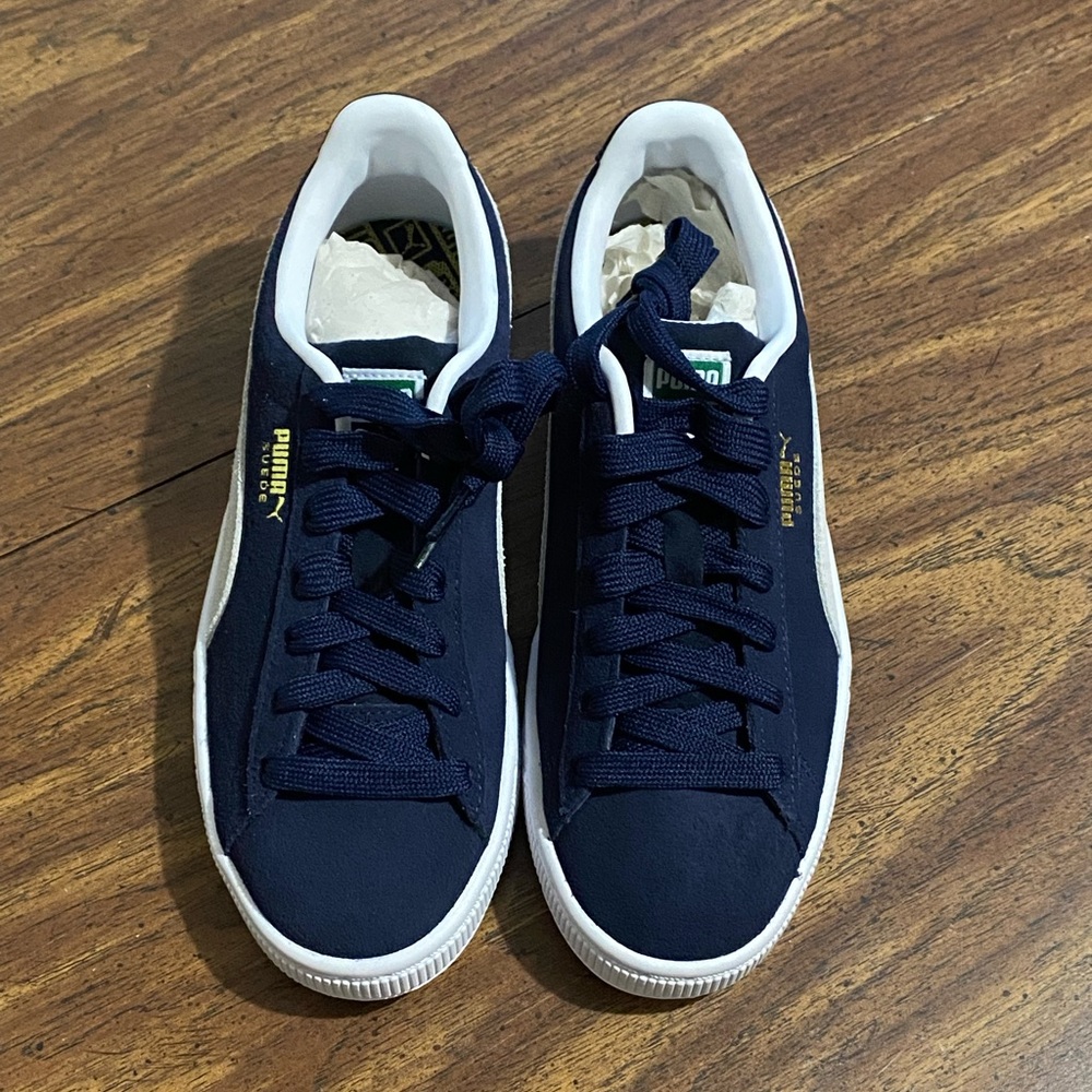 BRAND NEW Navy/White Blue PUMA Suede Classic XXI